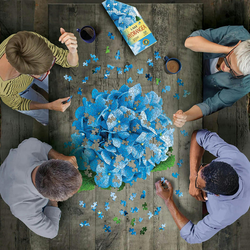 Madd Capp: I Am Hydrangea - 350 Piece Puzzle - Floral Shaped Jigsaw