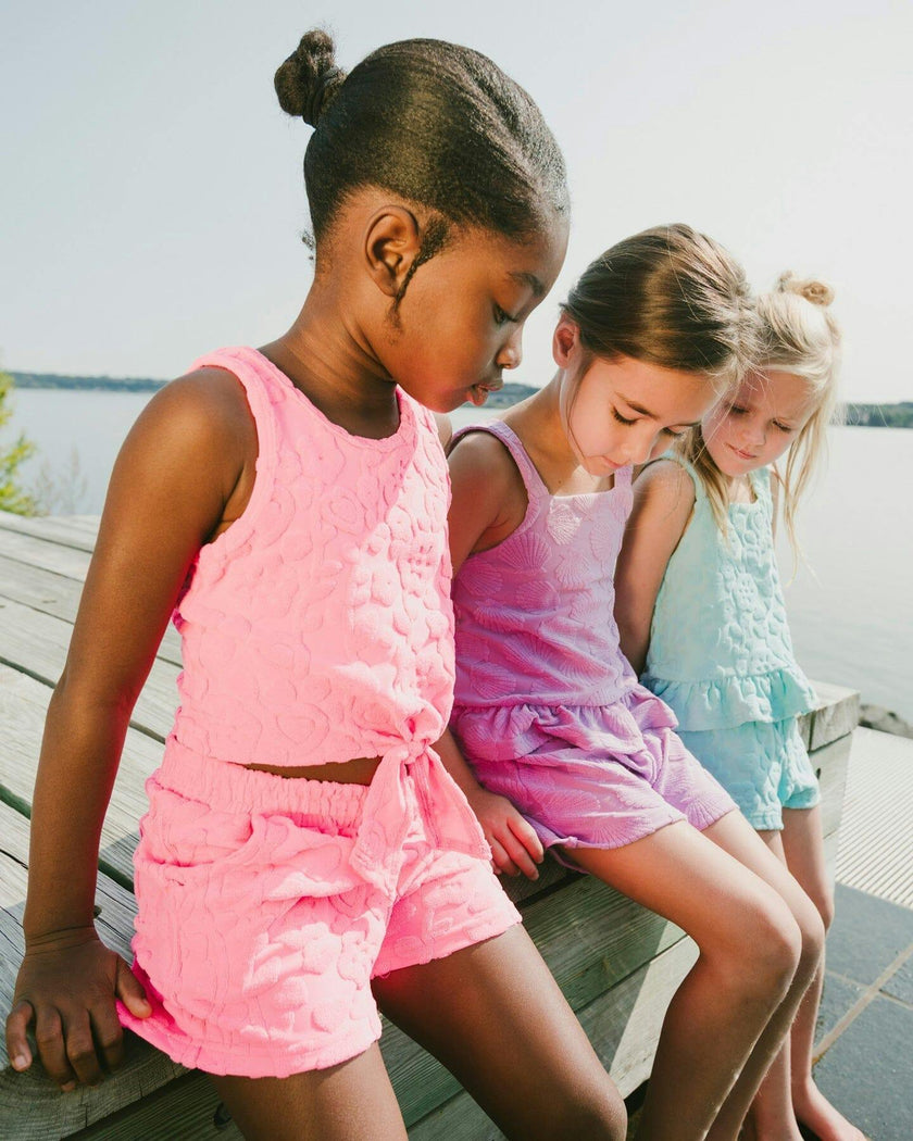 Terry Tank Top With Shorts Set