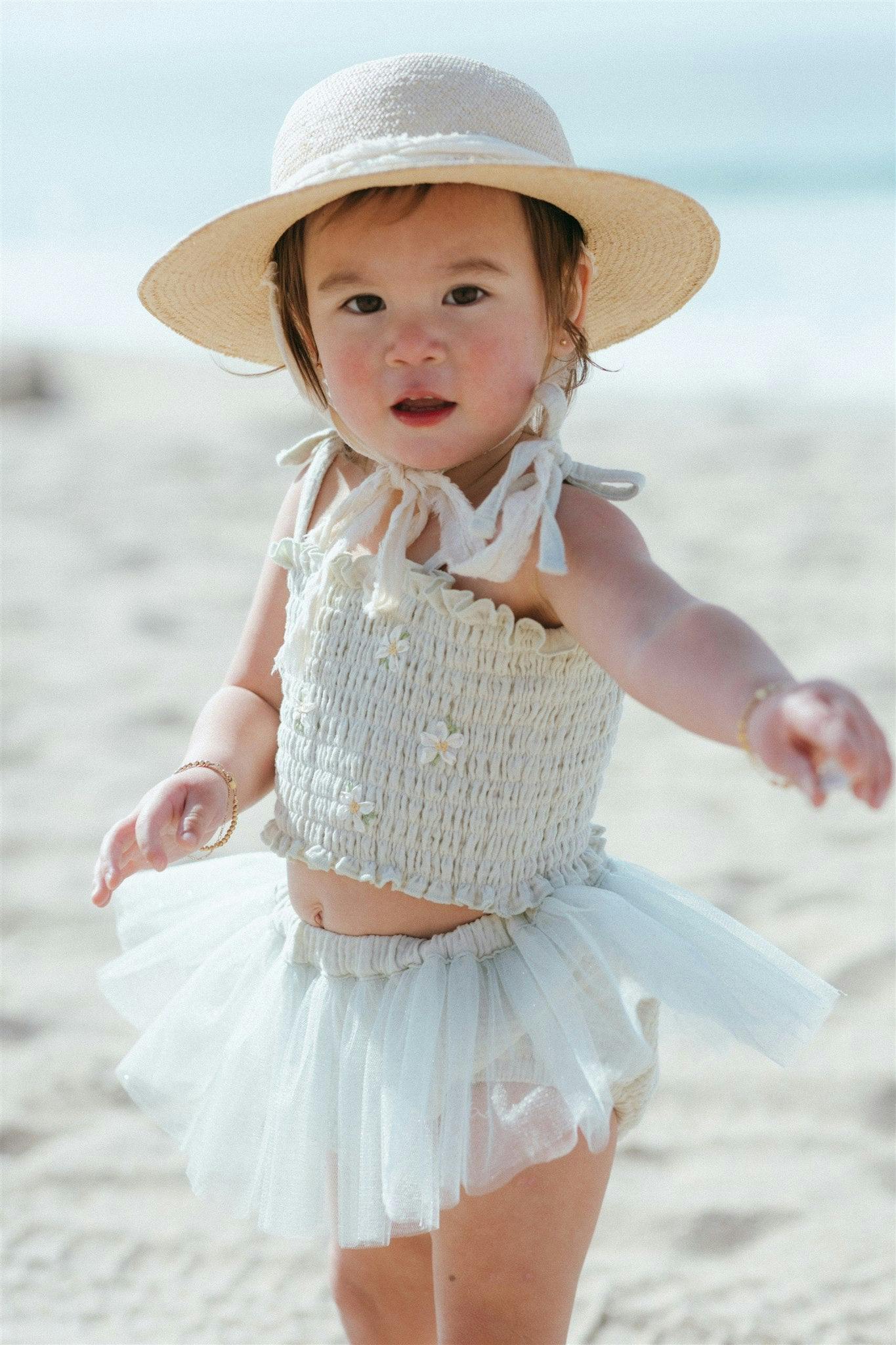 Daisies Tutu - Seafoam