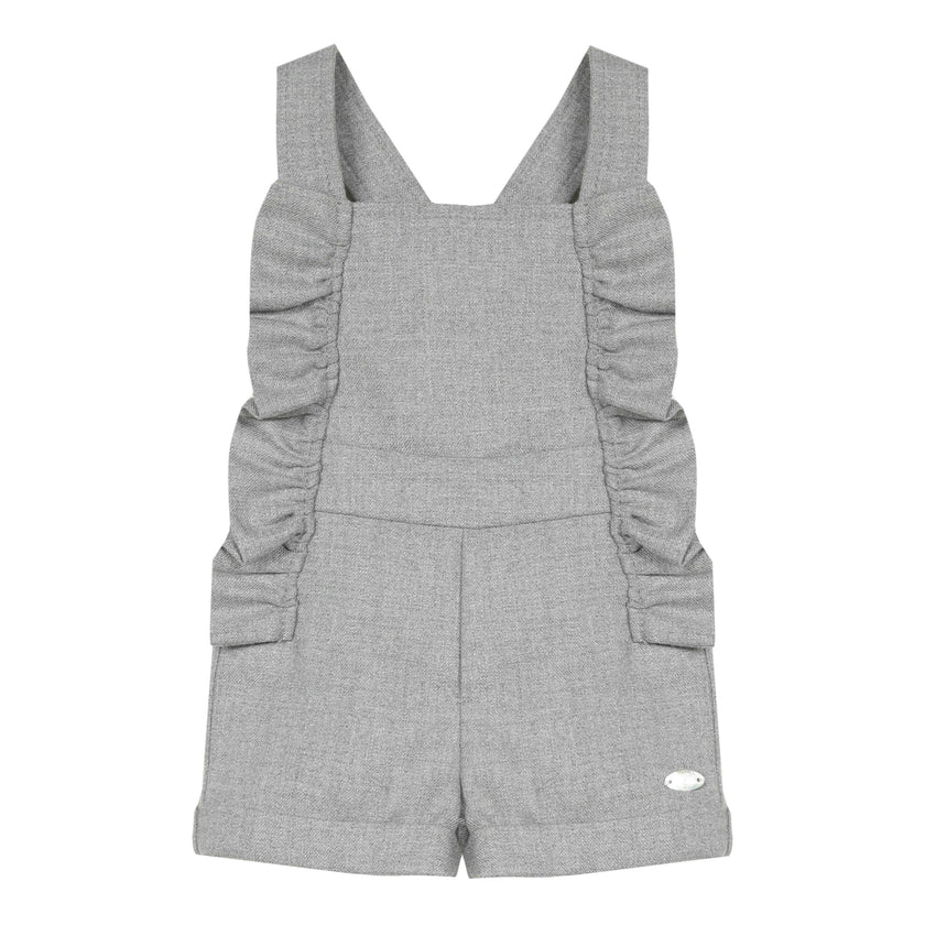 Marle Grey Ruffle Romper