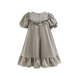 Gray Ruffle Berlin Dress