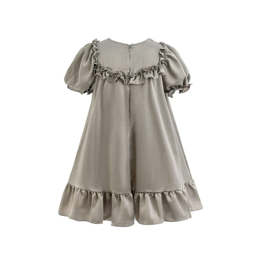 Gray Ruffle Berlin Dress