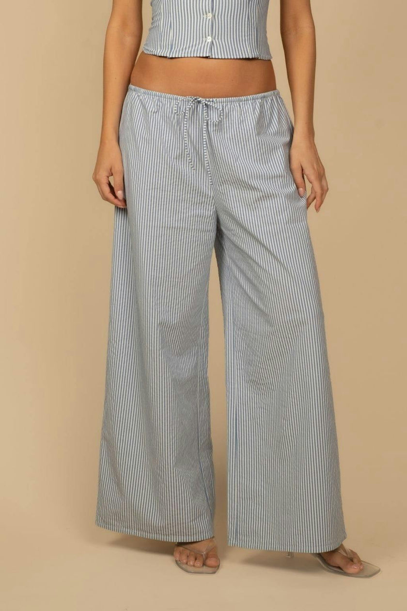 Drawstring Wide-Leg Pant