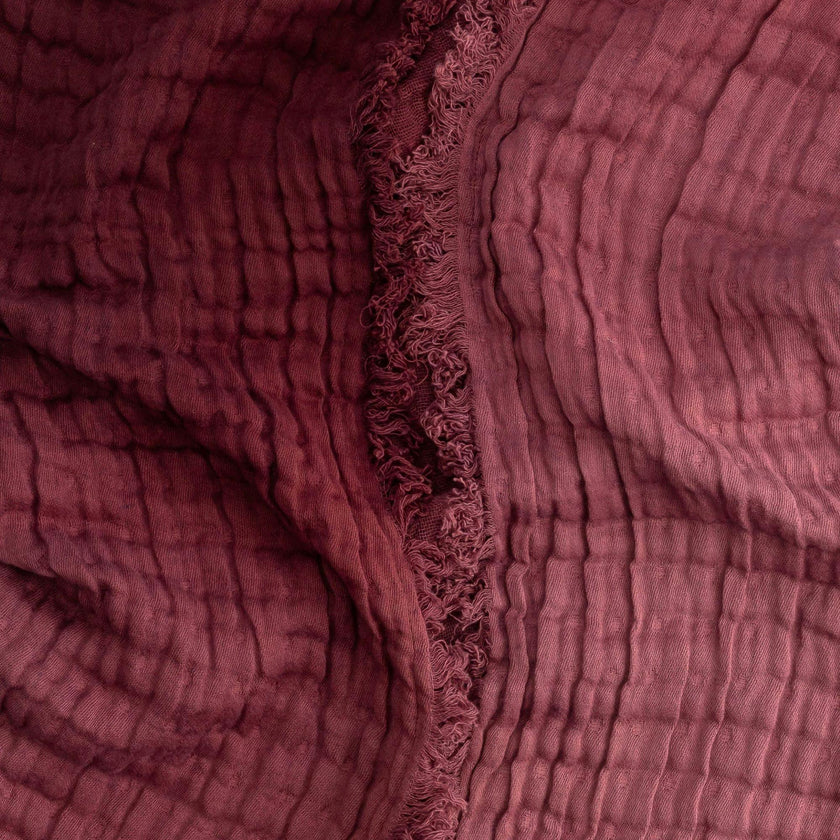 Multi-Layer Cotton Muslin Baby Blanket (Orchid Ombre)
