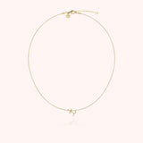 Initial Necklace, 14k Yellow Gold Filled