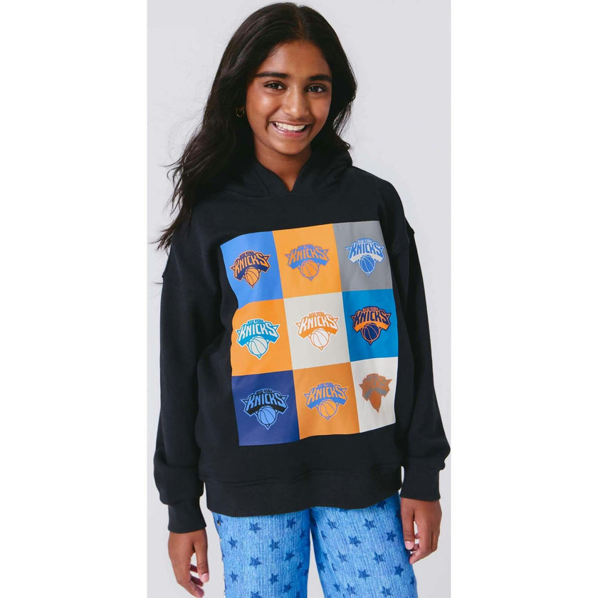 New York Knicks Basketball Girls Technicolor Hoodie