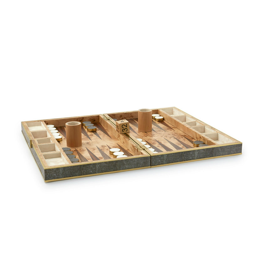Shagreen Backgammon Set