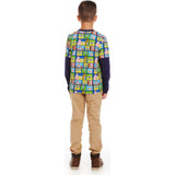SpongeBob SquarePants™ x Andy & Evan® | Kids (2-7) Long Sleeve Character Collage T-Shirt