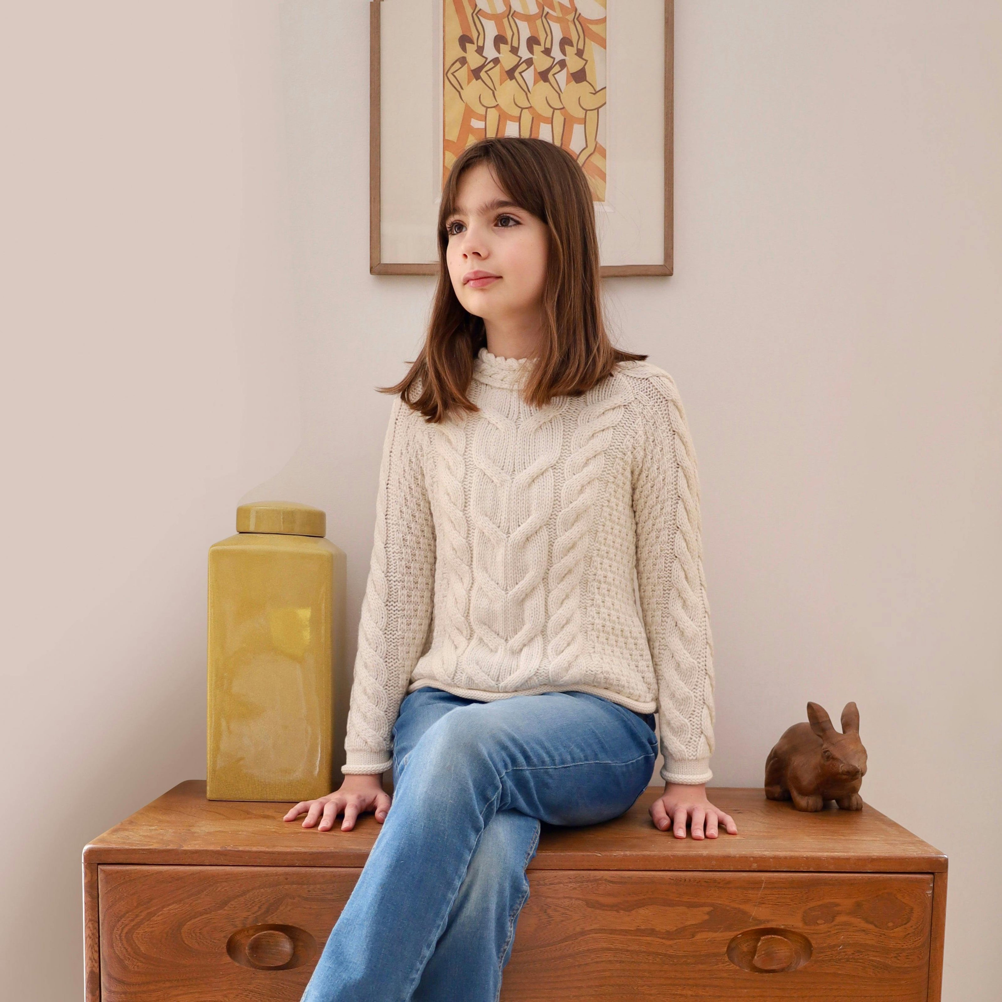 Sloane Supersoft Merino Sweater - Pearl