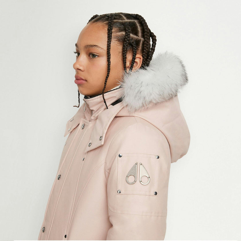 MOOSE KNUCKLES Unisex Parka with Shearling Hood - Dusty Rose