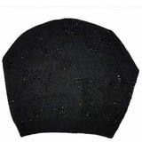 Rhinestone Star Design Hat (Snap On Pom Sold Separately)