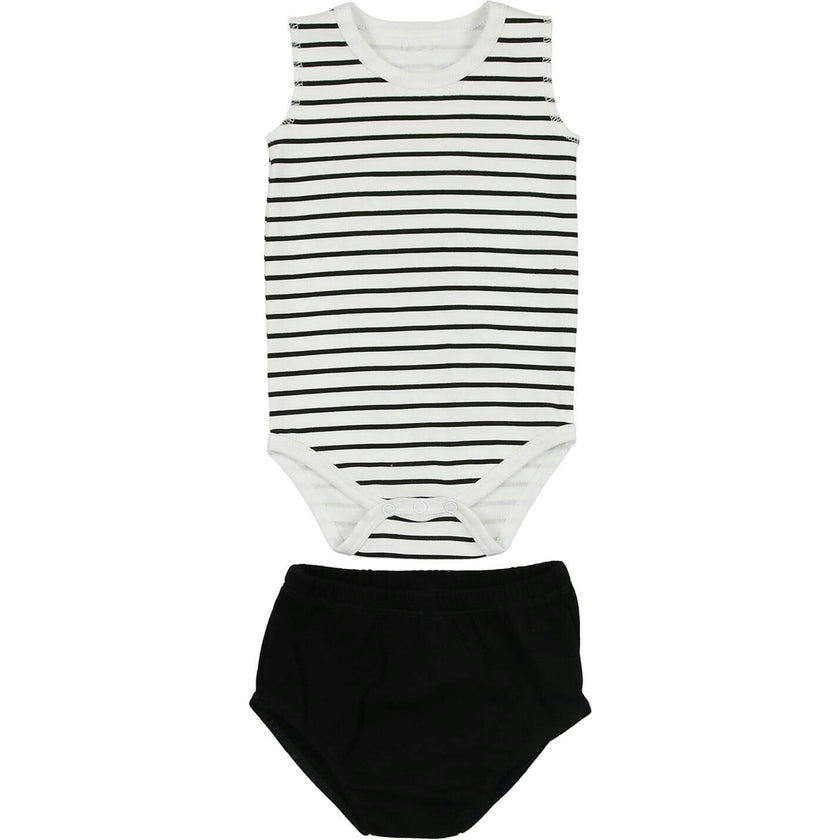 Boys Striped Top With Bloomer