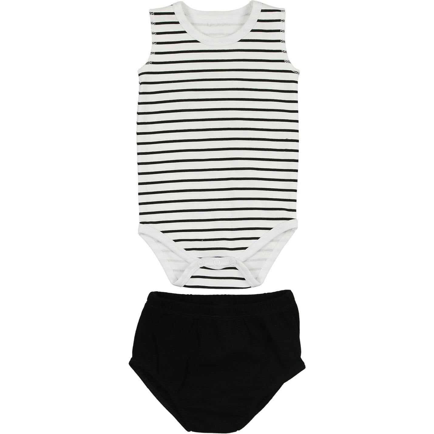 Boys Striped Top With Bloomer
