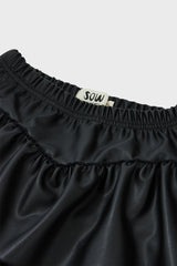 Faux Leather Skort