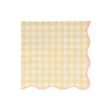 Set of 12 Gingham Large Napkins