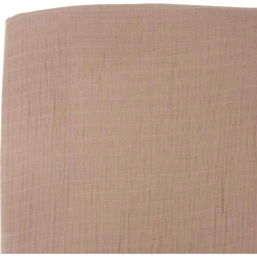 Organic Cotton Muslin Crib Sheet - Driftwood