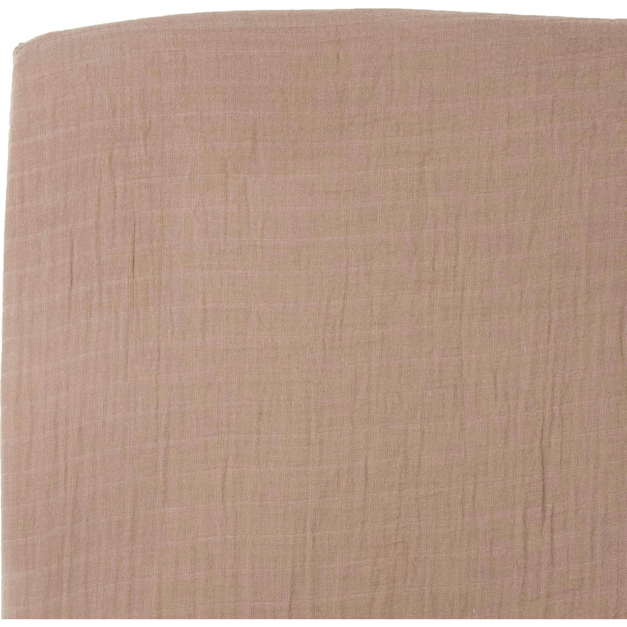 Organic Cotton Muslin Crib Sheet - Driftwood