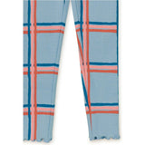 Plaid Print Ribbed Elastic Waist Leggings, Multi