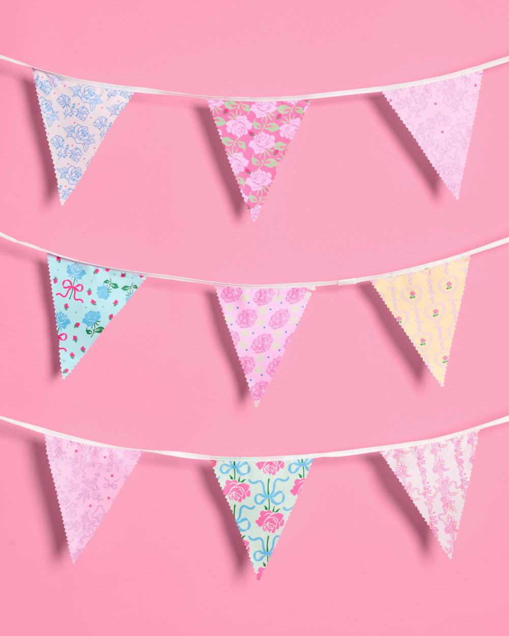 Tea Party Bunting Banner - pastel garland