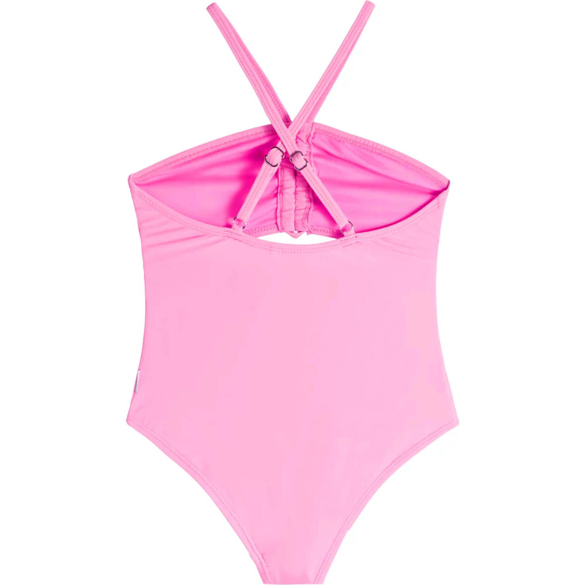 Eliana Rosette Halter One Piece Swimsuit - Pink Pink, Pink