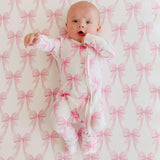 Bamboo Convertible Zip-Up Footie Pajama - Bow My Gosh