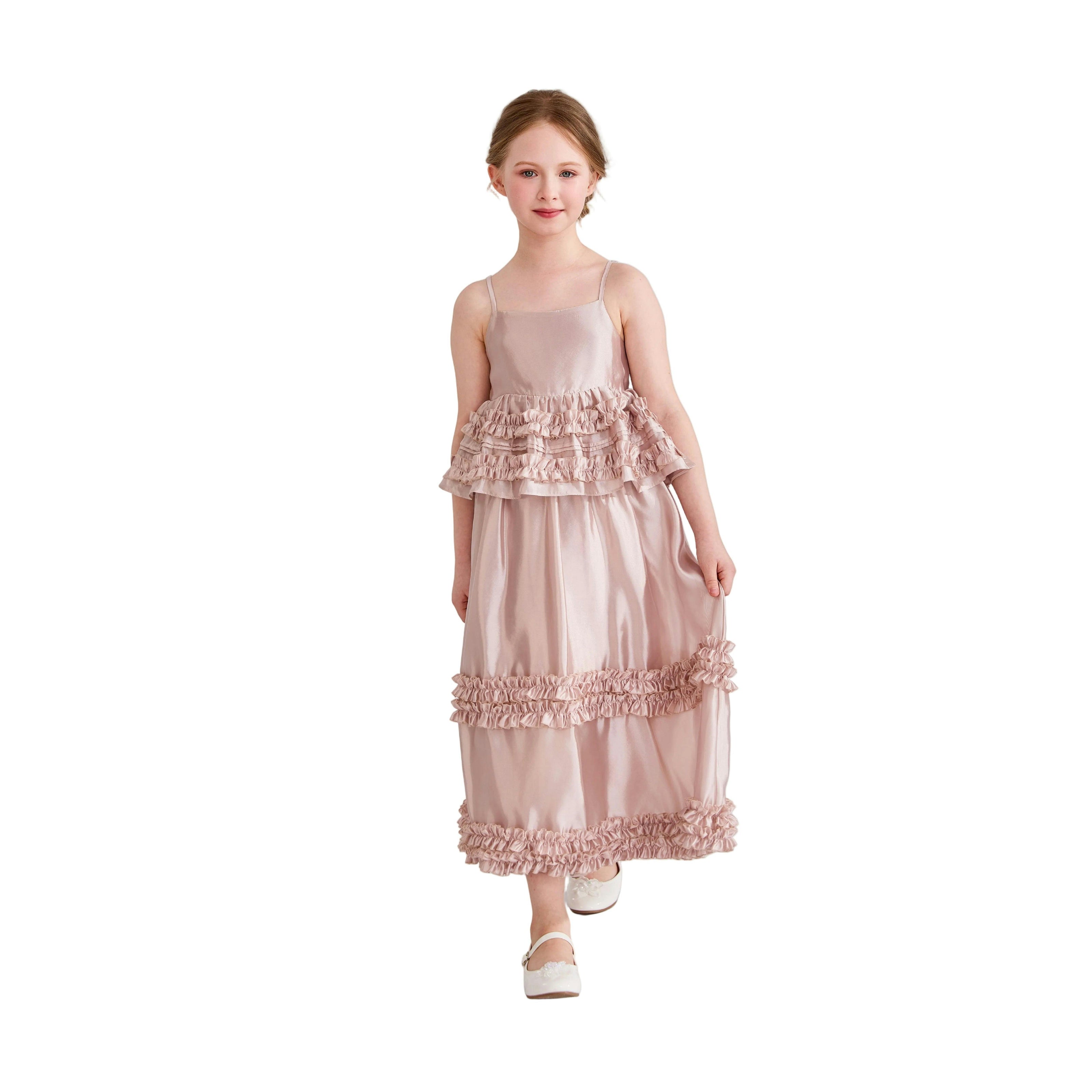 Light Pink Calista Ruffle Skirt Set