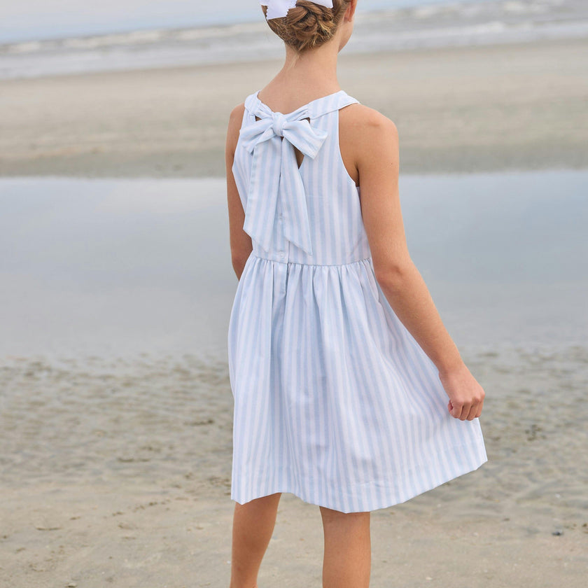 Bow Back Annie Dress - Savannah Stripe