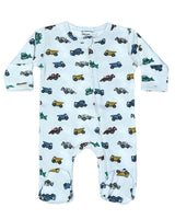 Baby Tie Dye Zipper Footie - Construction