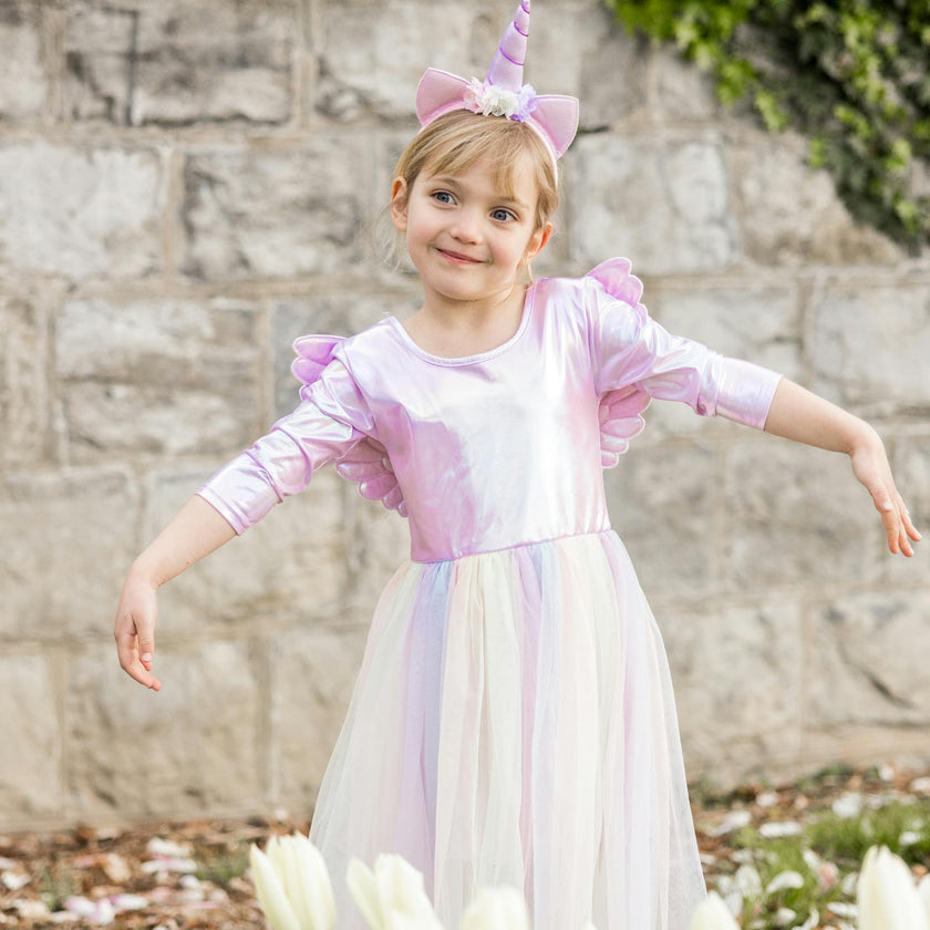 Alicorn Dress with Wings & Headband