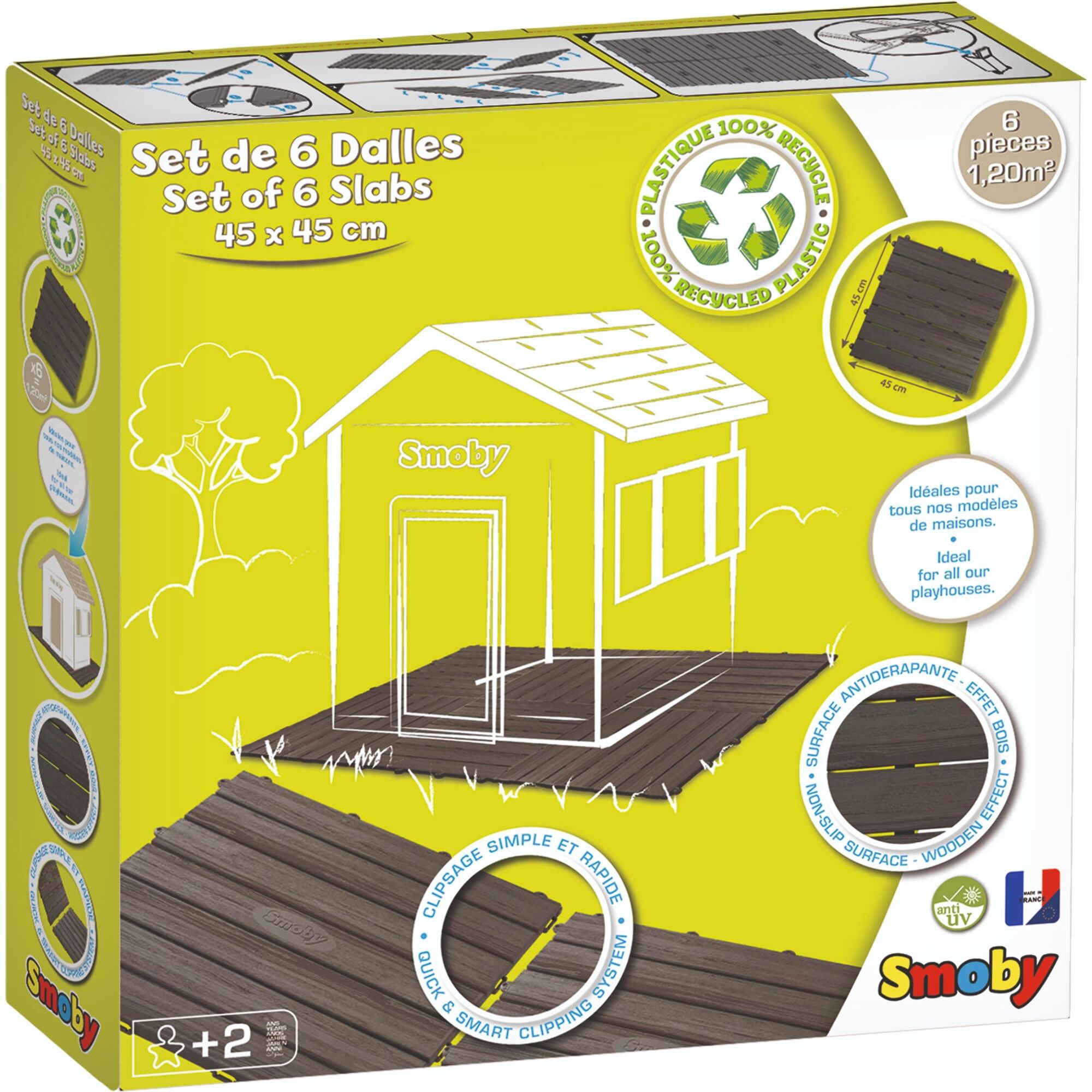 Set of 6 Playhouse Floor Tiles