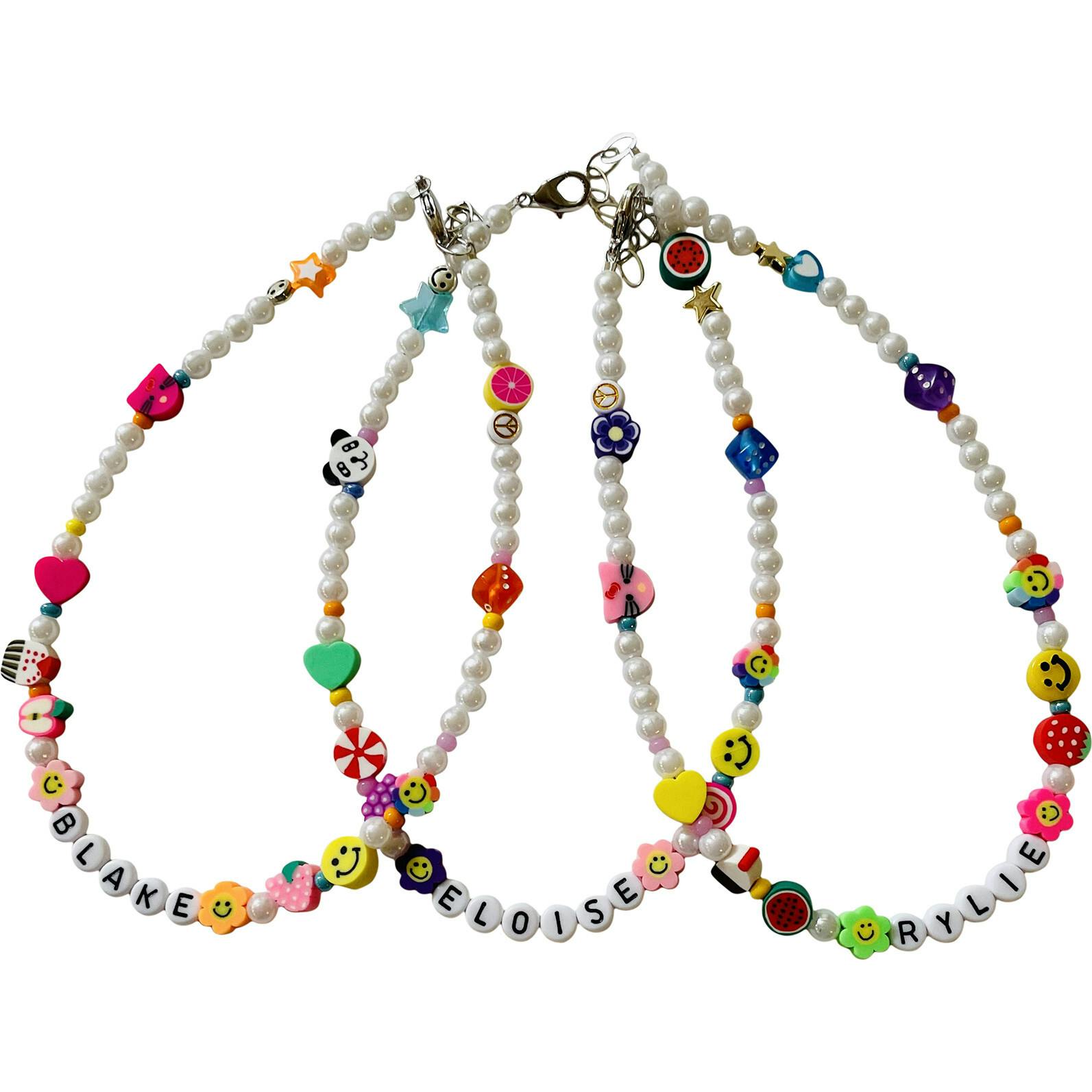 Personalized Beaded Happy Necklace