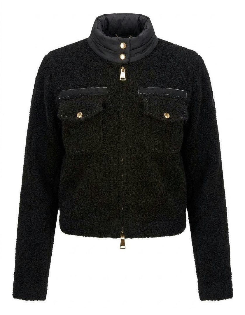 Boucle Knit Quilt Sweater