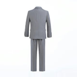 Gray 5pc Peak Lapel Tuxedo