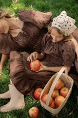 Mini Maleah Dress in Warm Cocoa