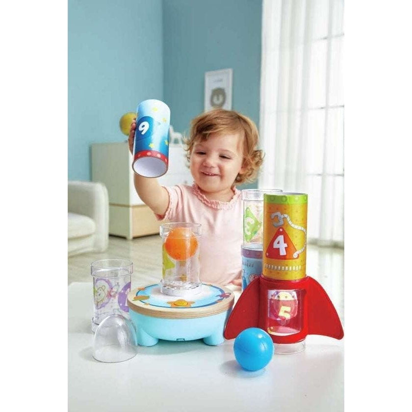 Hape: Rocket Ball Air Stacker&nbsp;- Sorting & Construction Stacking Toy
