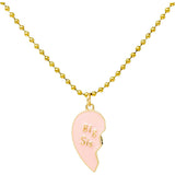 Big Sis & Lil Sis Magnetic Heart Necklace Set
