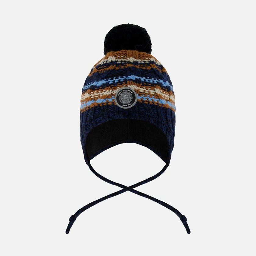Lined Peruvian Knit Winter Hat with Pompom