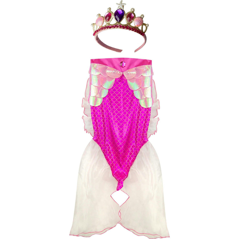 Mermaid Glimmer Skirt Set with Headband