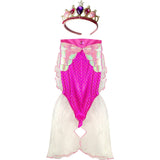 Mermaid Glimmer Skirt Set with Headband