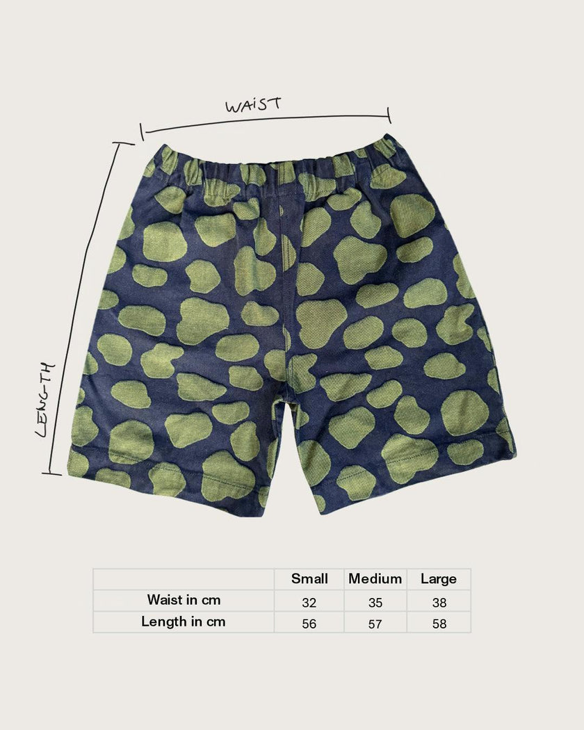 Adult Kit Long Denim Dot Shorts