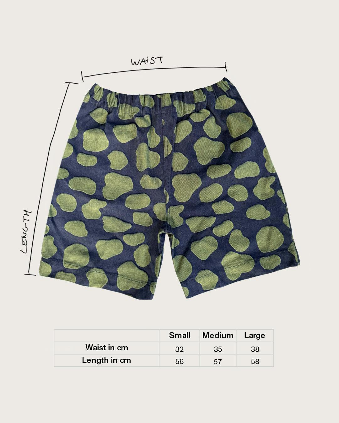 Adult Kit Long Denim Dot Shorts