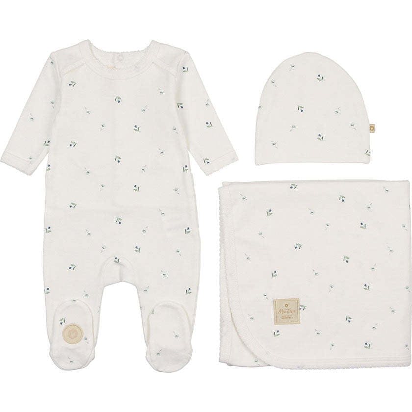 Plush Print Layette Set