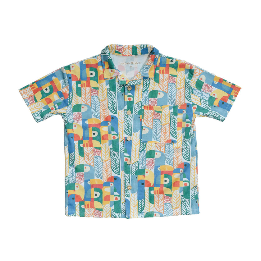 Cory baby's & kids' short sleeves button down collar shirt