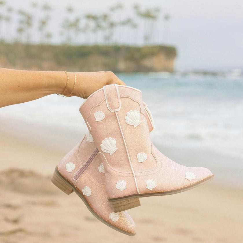 Cowgirl Coral Cove Boots, Pink