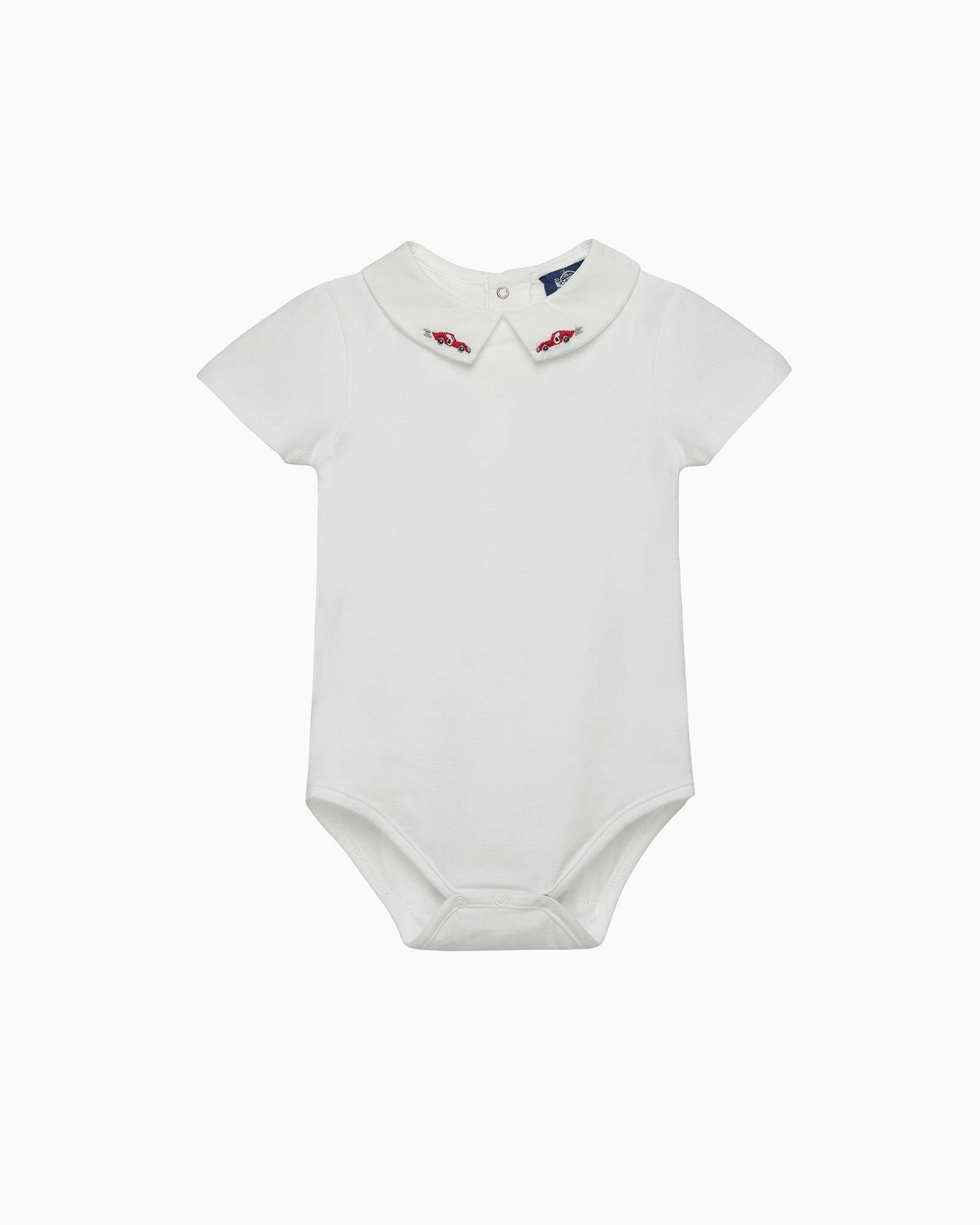 Baby Short-Sleeved Monty Bodysuit in Sebastian Car