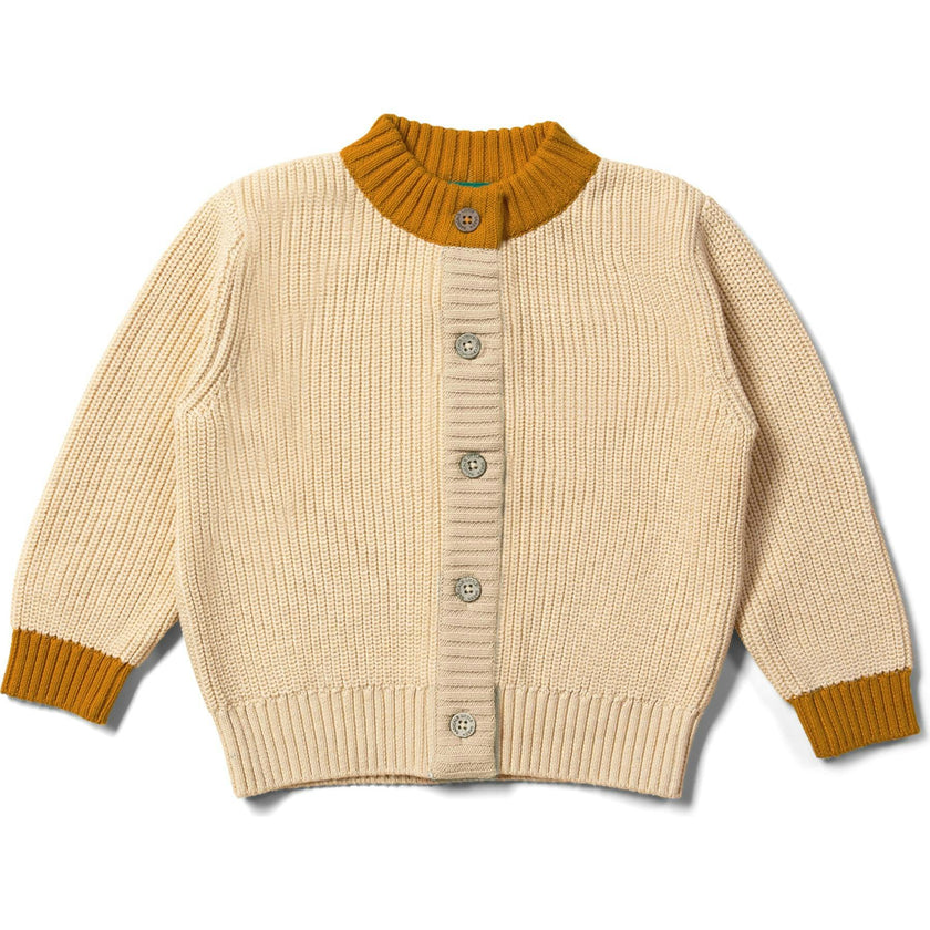 From One To Another Snug Knit Button-Up Cardigan, Cream