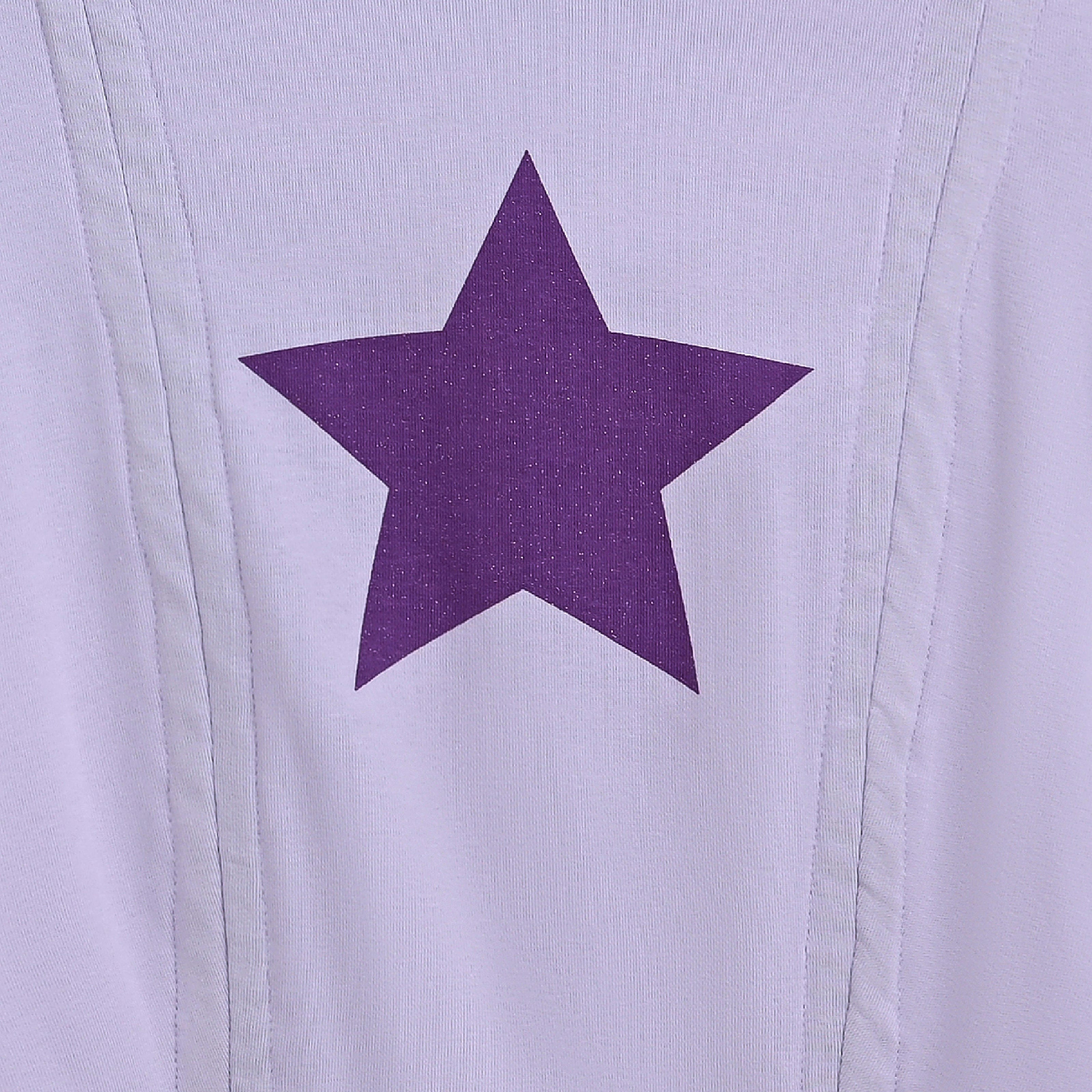 Purple Tee with Star Accent