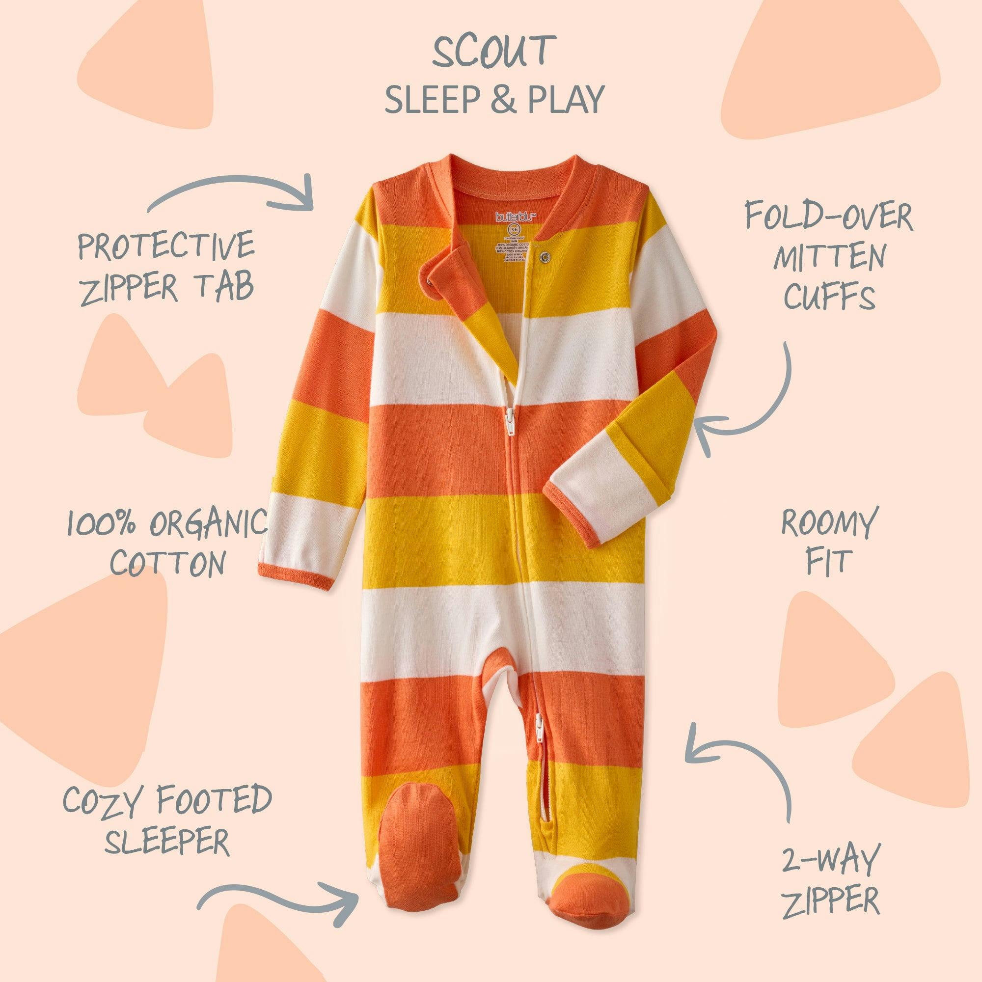 SCOUT Sleep & Play Baby Halloween Pajamas