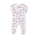 Football Cheer Nursery - 2 Way Ruffle Back Zipper Footie