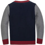 Organic Long Sleeve Crewneck Pullover Sweater, Blue